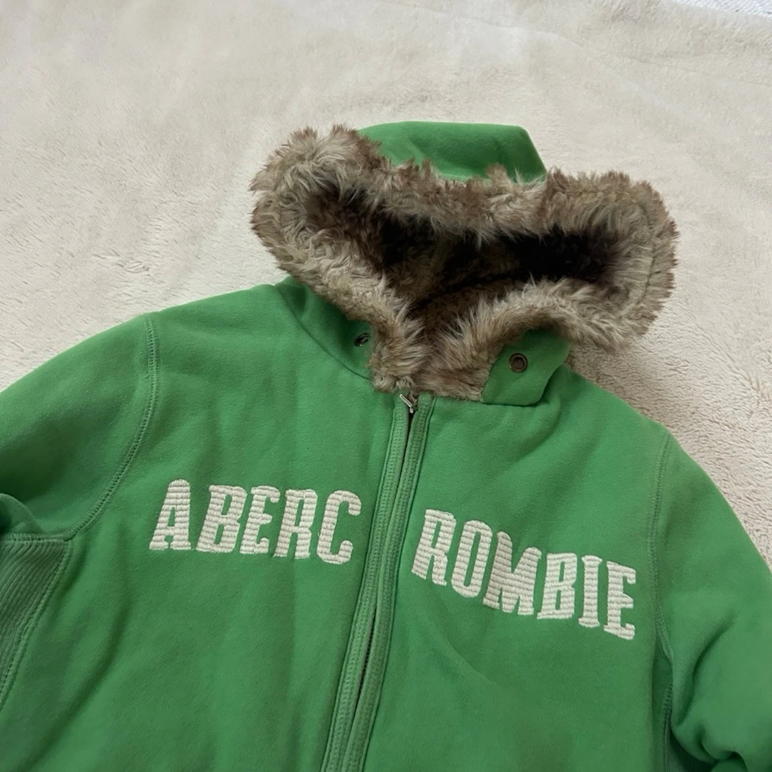 Abercrombie & fitch zip med foder och päls  - 2