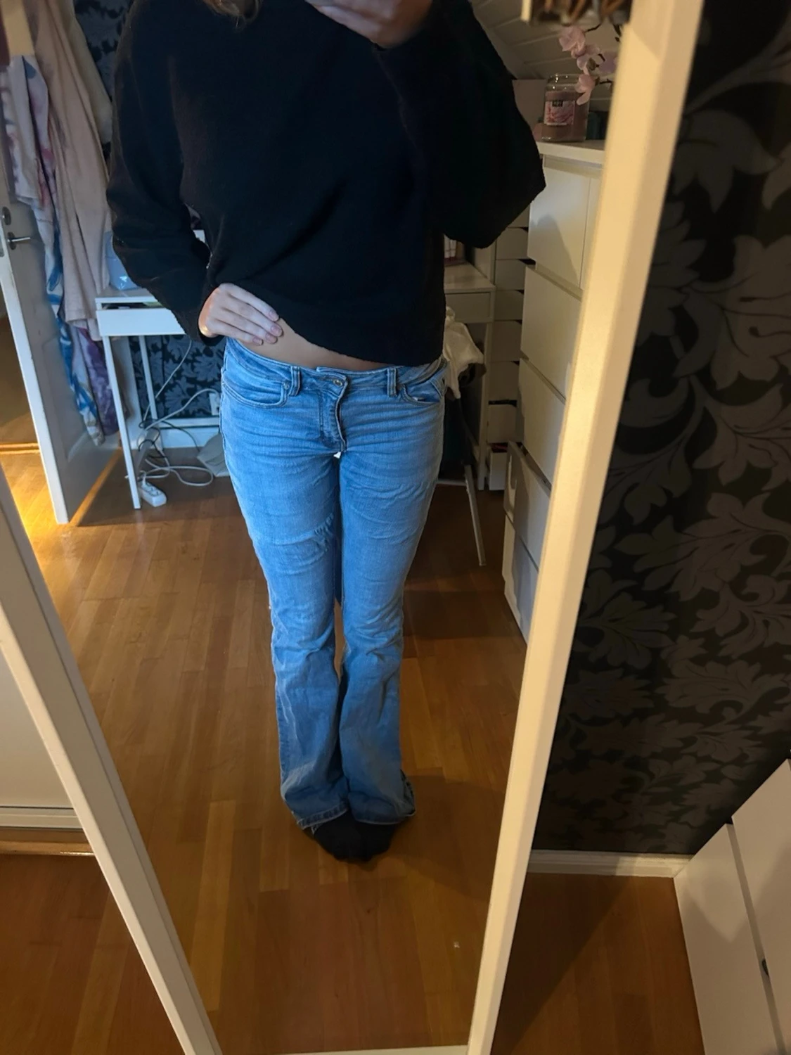Bootcut ljusblå jeans