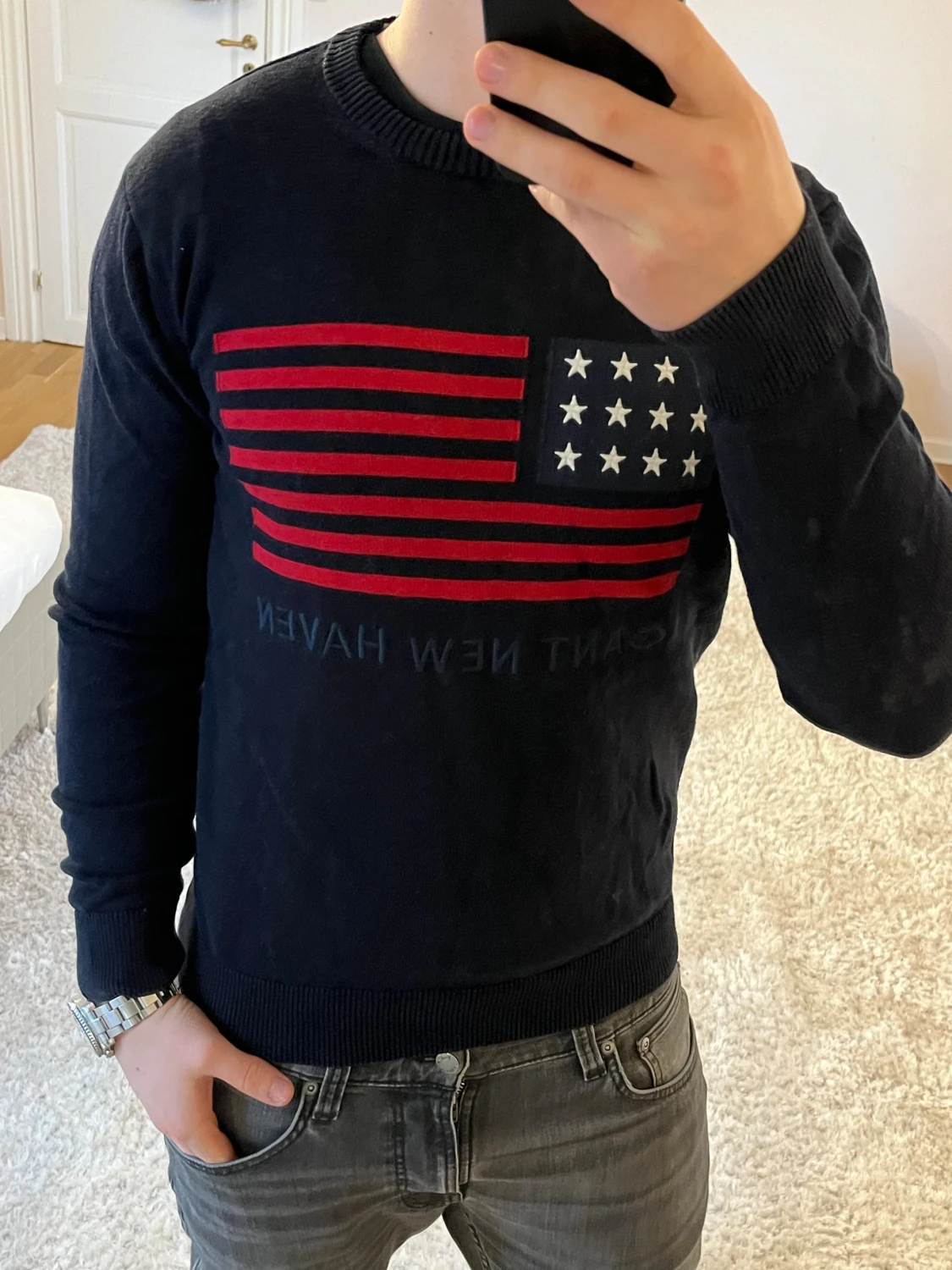 Gant sweatshirt med usa föagga - 3