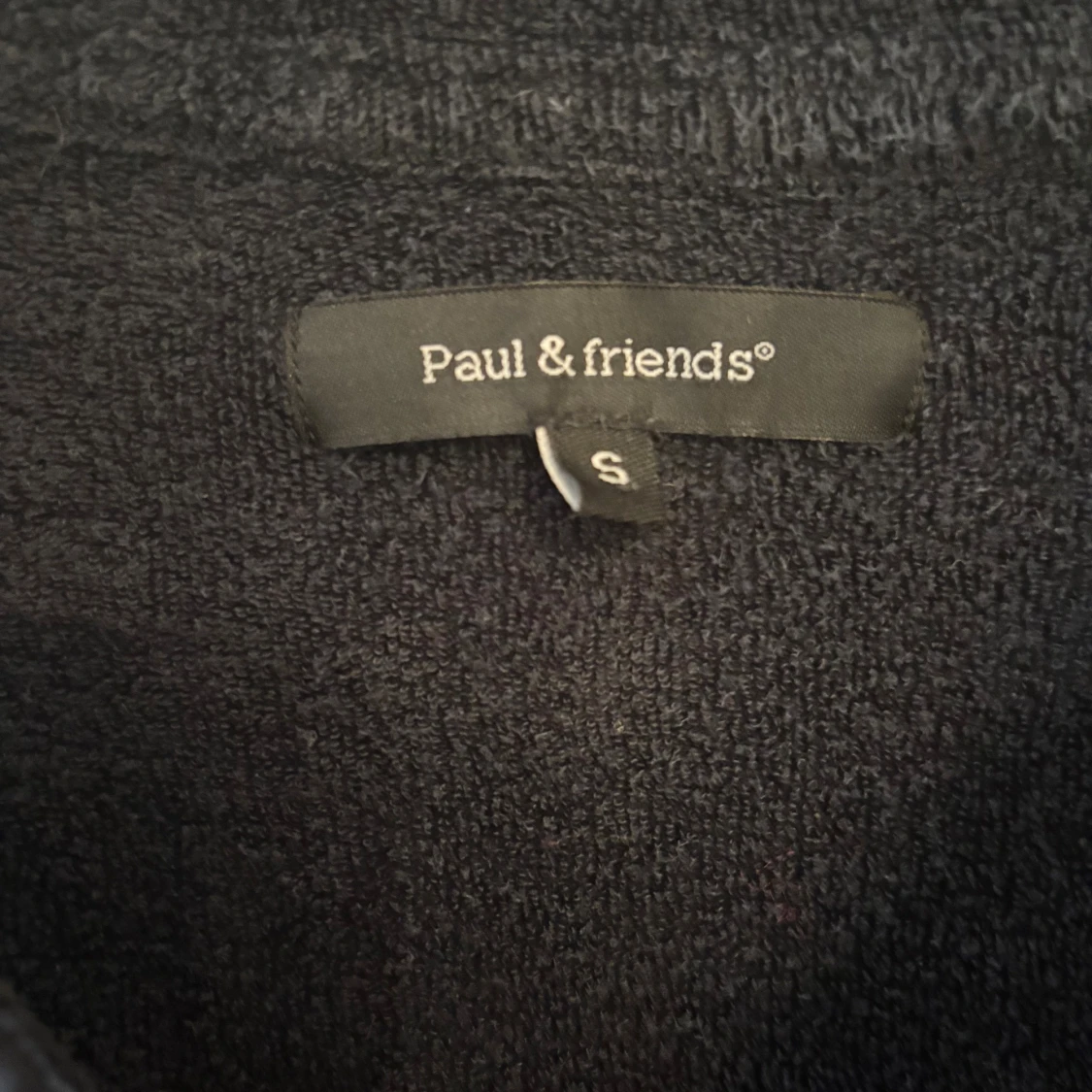 Mörkblå frottétröja Paul & Friends - 1