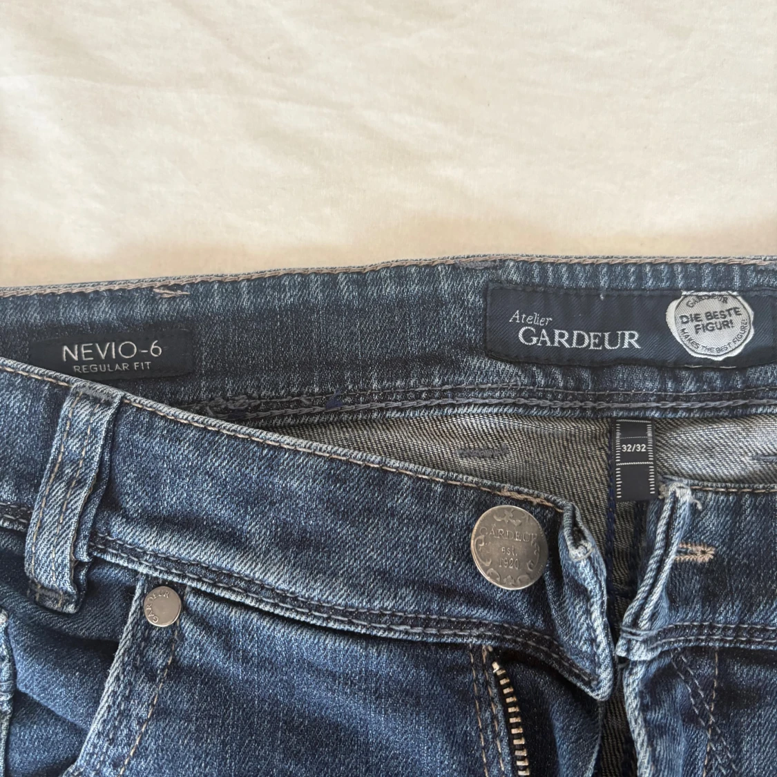 Blå jeans Gardeur Nevio-6 regular fit - 2