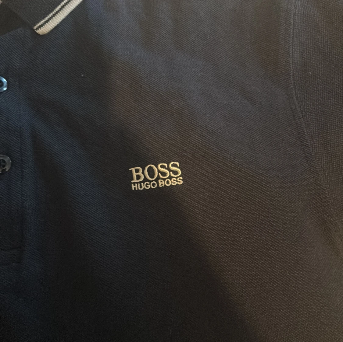 Marinblå pikétröja Hugo Boss - 1