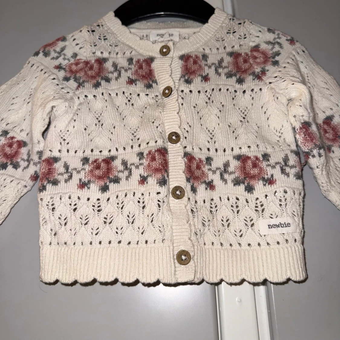 Blommig kofta från Newbie, stl 74 - 1
