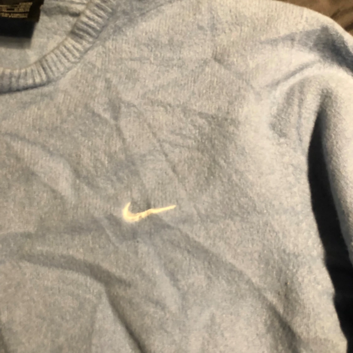 Ljusblå stickad tröja från Nike Golf - 1