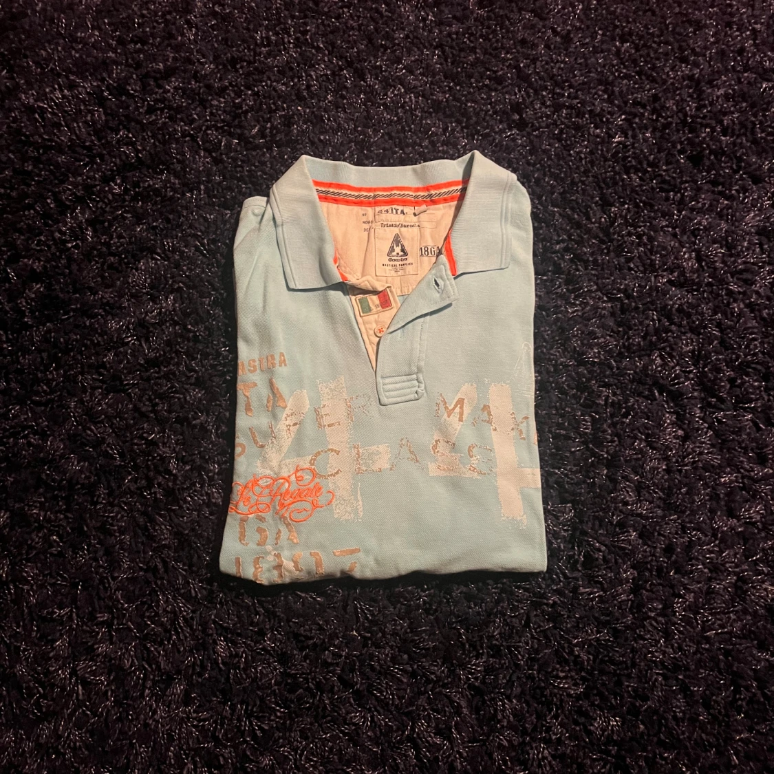 Ljusblå pikétröja från Gaastra XL