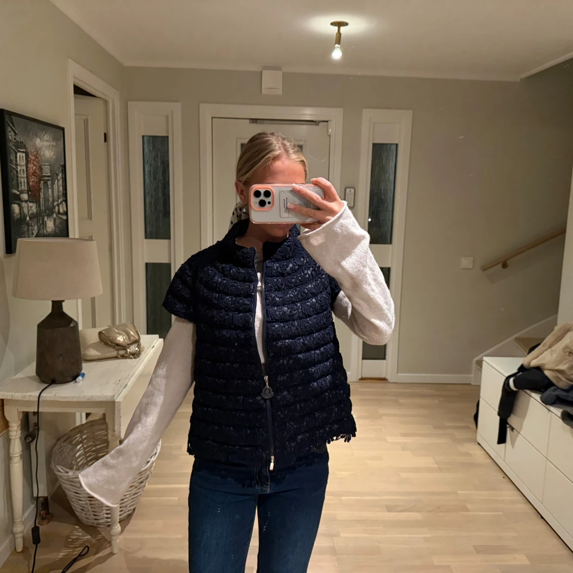 Mörkblå dunväst - 2