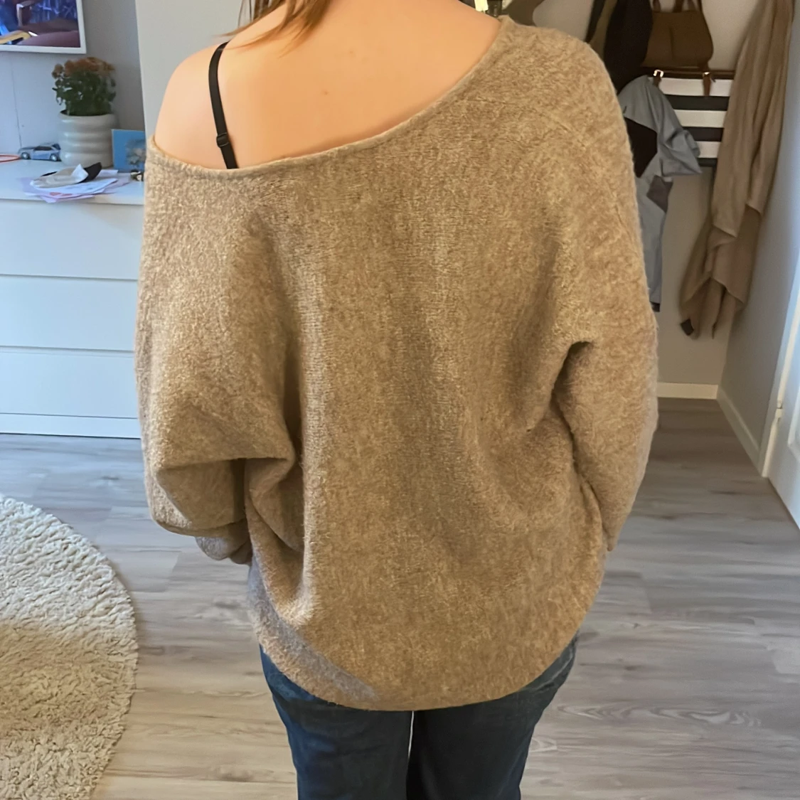 Beige stickad tröja från Samsøe Samsøe - 1