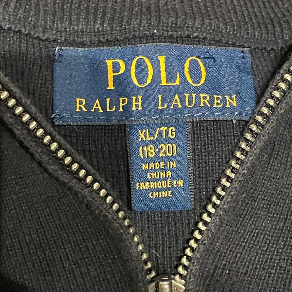 Ralph Lauren Marinblå Quarterzip  - 3