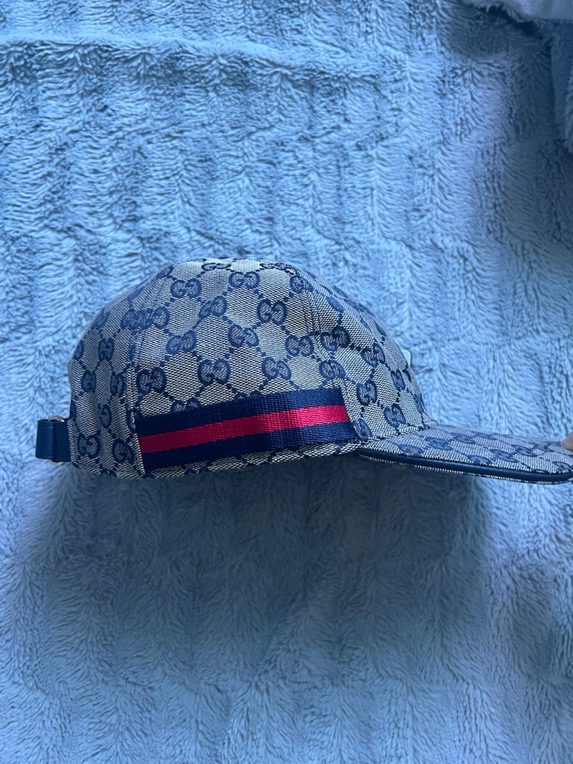 Navy blå canvas keps