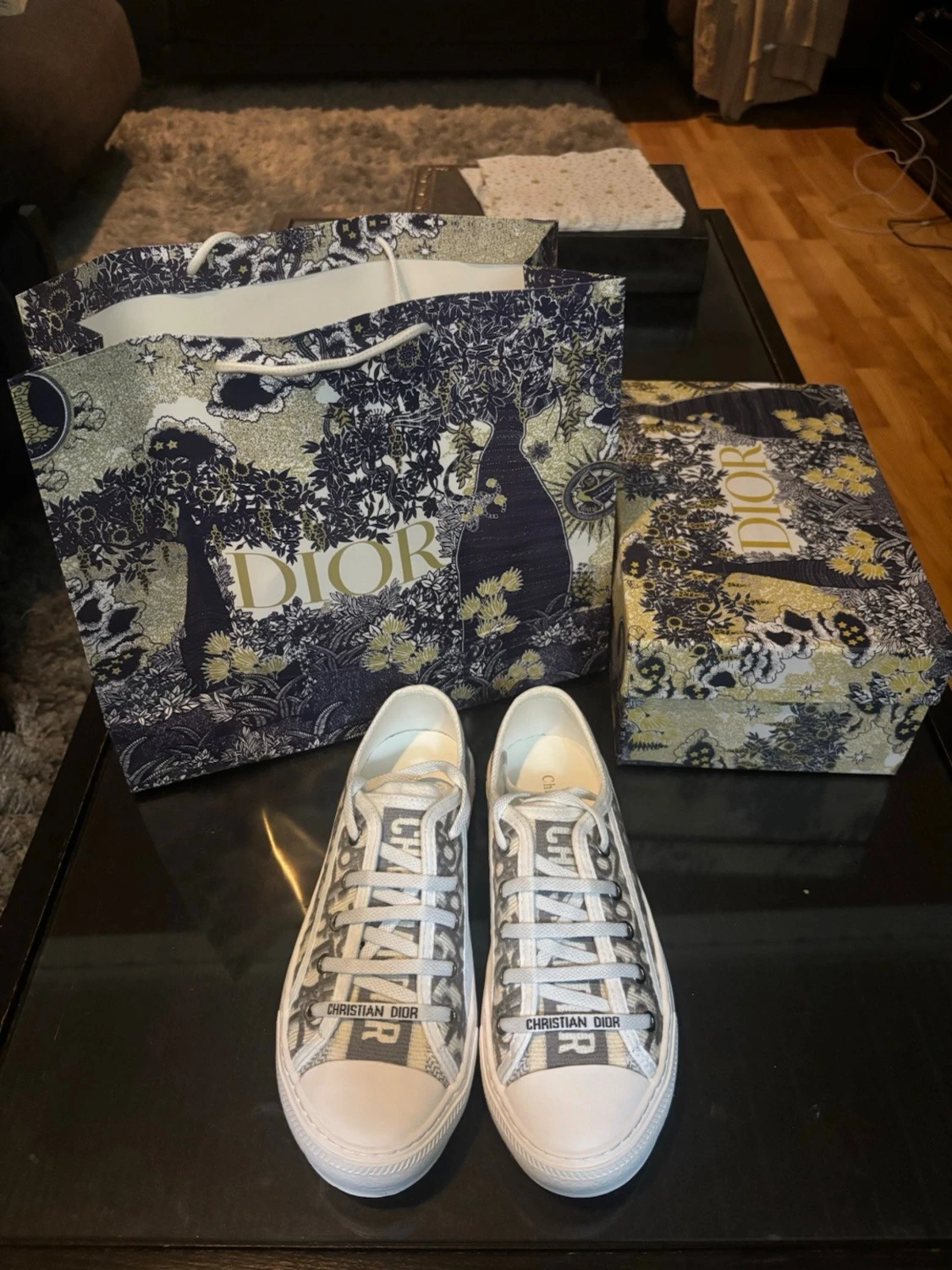 Dior B23 gråvita sneakers