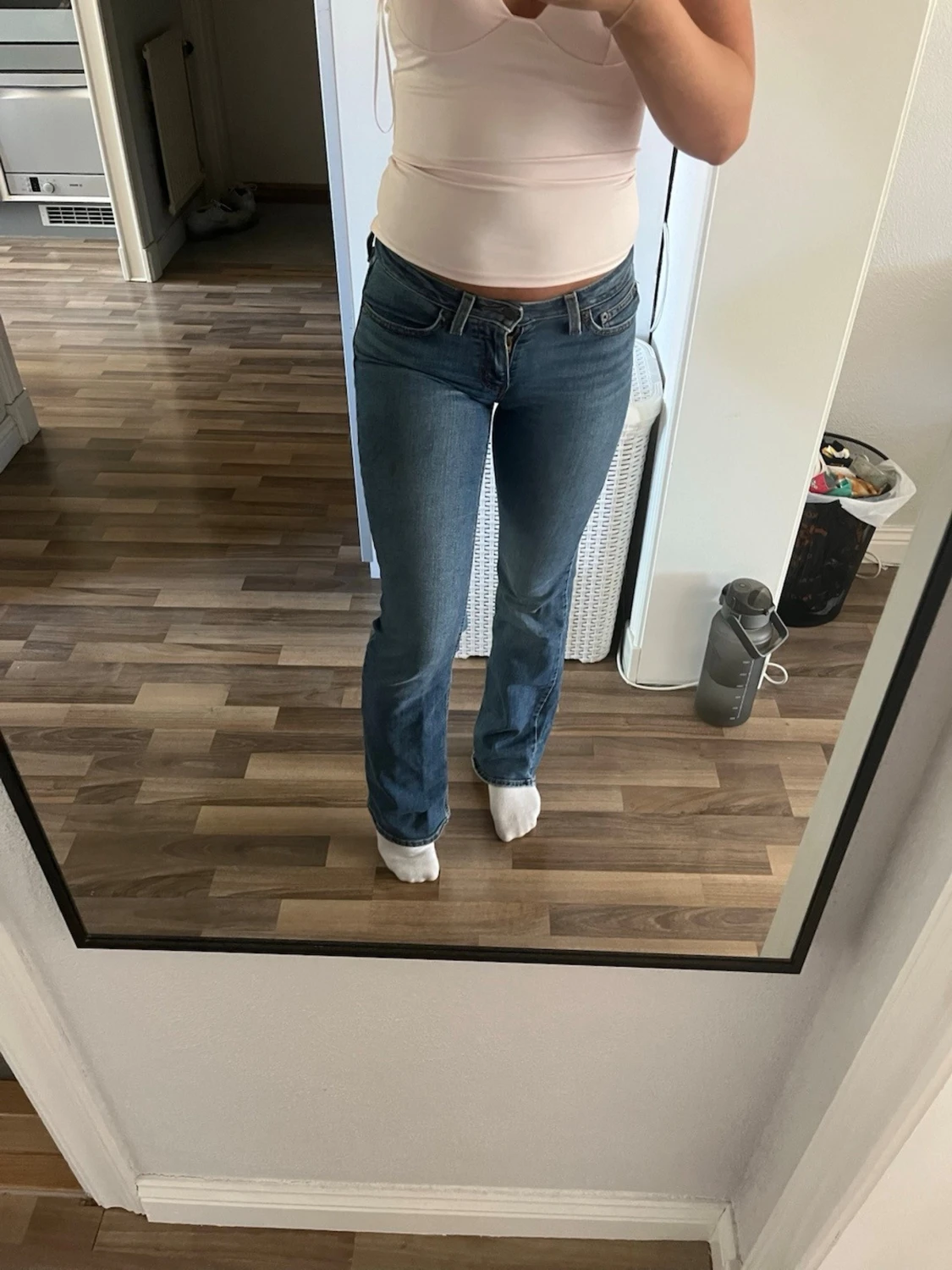 Ljusblå bootcut jeans från Levi's - 5