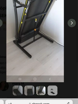Löparband från Diadora svart/gul - Säljer ett löparband från Diadora i svart med gula detaljer. Bandet har en hopfällbar design som gör det enkelt att förvara när det inte används. Perfekt för hemmaträning och smidig att flytta tack vare hjul på framsidan.