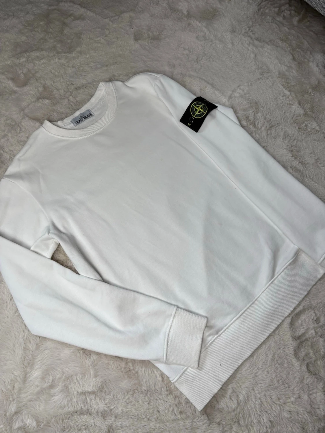 Vit stone Island tröja - 1