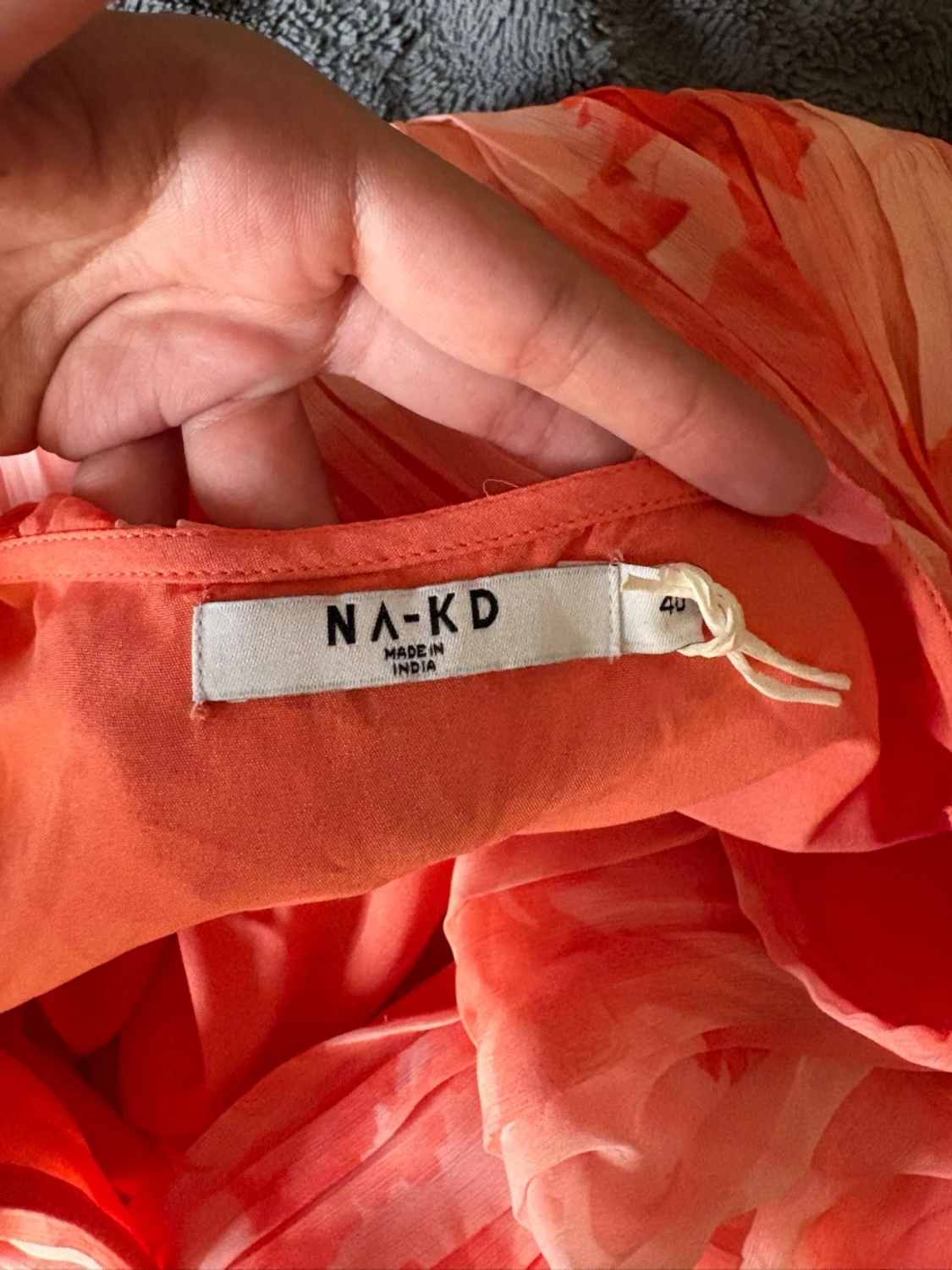 orange blommiga klänningen från nakd - 3