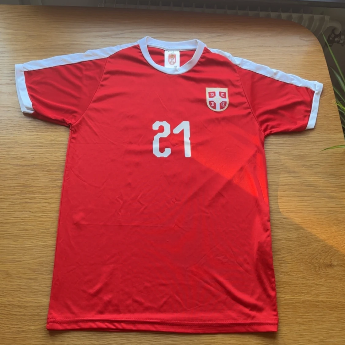Serbien Matic 21 fotbollströja röd - 1