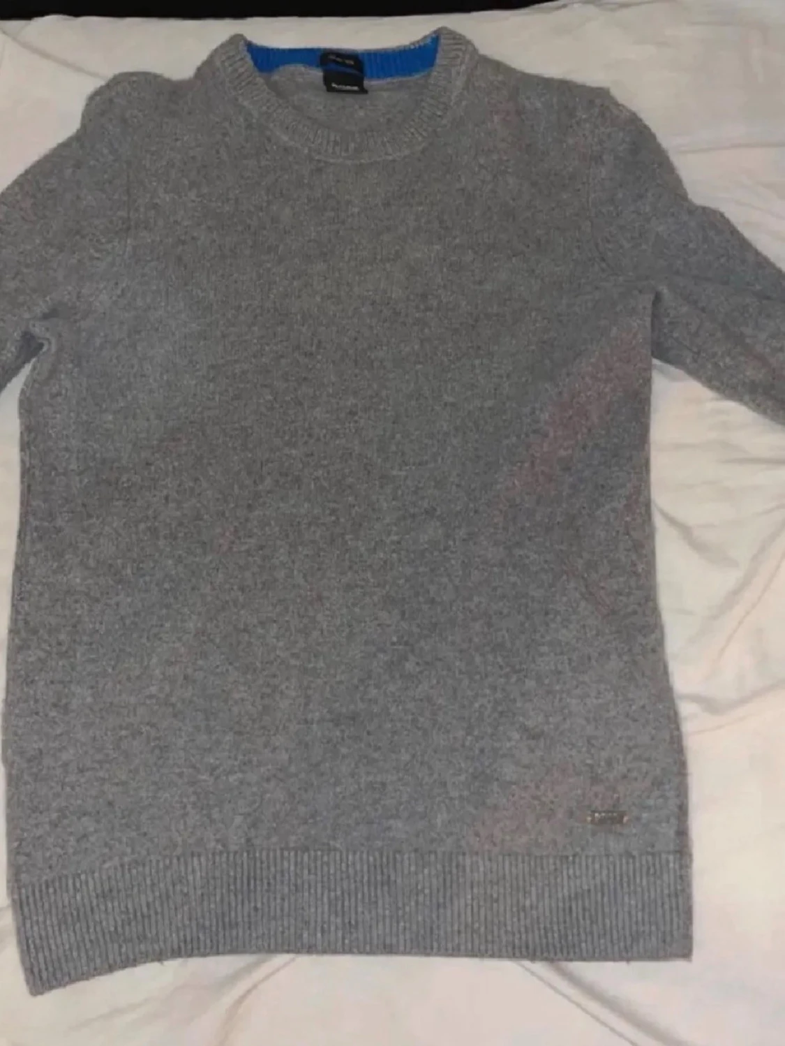 Grå stickad tröja från Hugo Boss - 3
