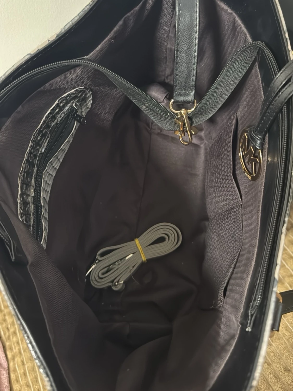 handväska ormmönstrad - 2