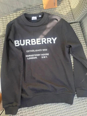 Svart sweatshirt från Burberry - Burberry sweatshirt i storlek S, helt ny med prislapp. Snygg och stilren, perfekt för de flesta tillfällena, nypris ligger på cirka 4000kr!
