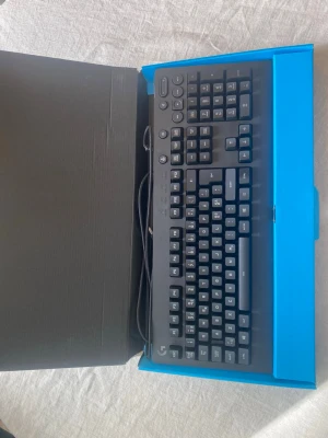 Oanvänt gamingtangentbord - Säljer ett svart gamingtangentbord med USB-anslutning och led. Tangentbordet har fullstora tangenter, numerisk del och extra funktionsknappar.  Perfekt för gaming eller arbete vid datorn.