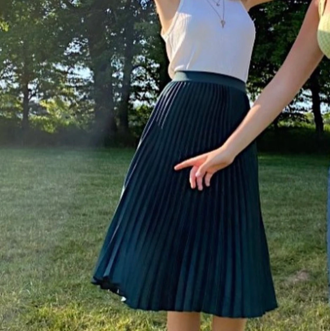 Lång pleatedkjol - 90