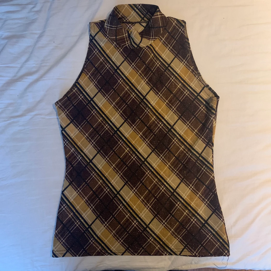 Unik argyle print topp