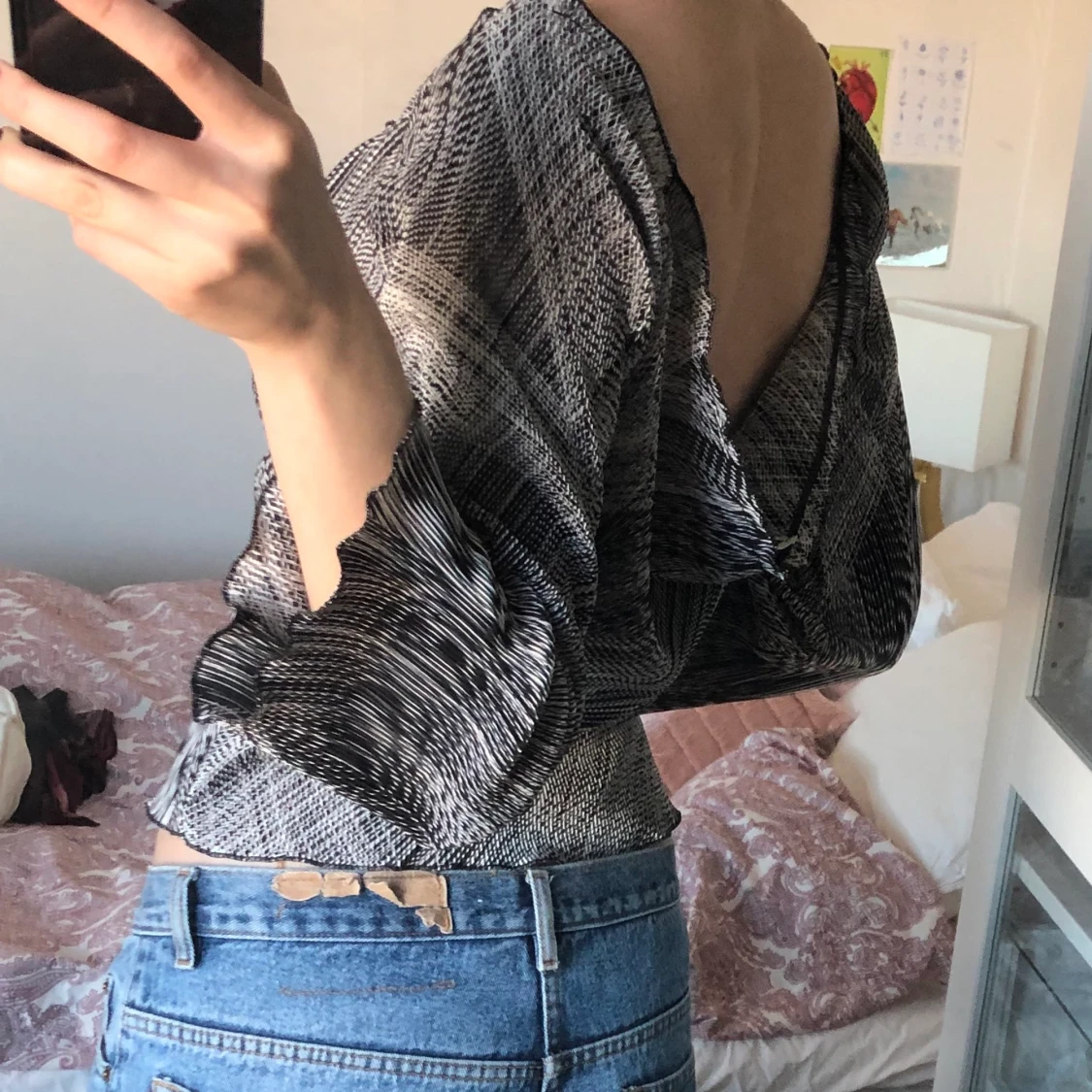 Svartvit blus💋 - 90