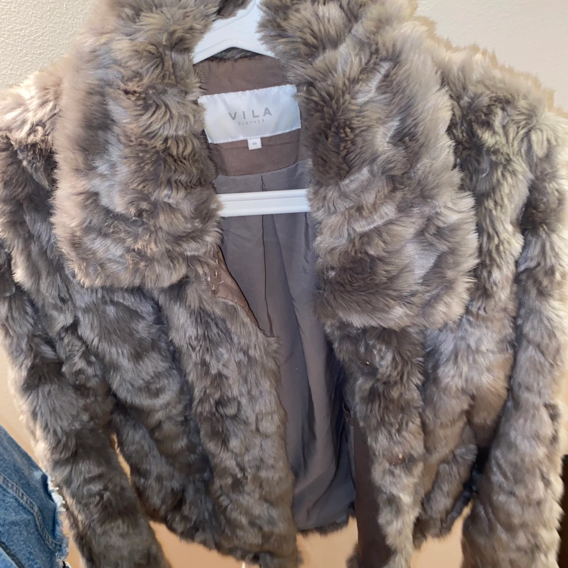 Vila Pälsjacka o-ekta, storlek S