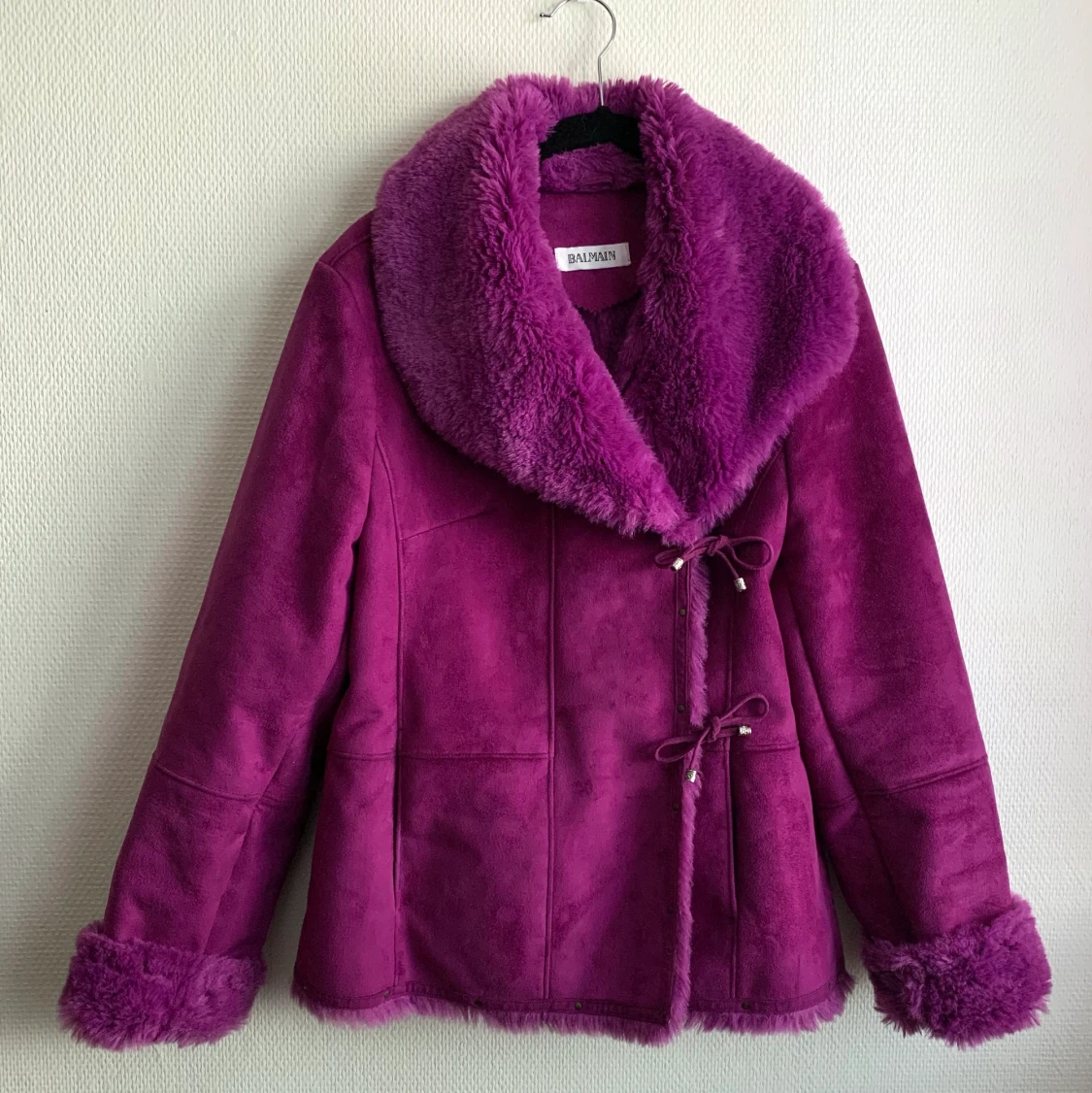 Balmain Vintage fuskpäls mocka jacka