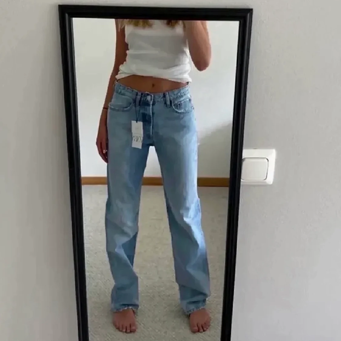 lågmidjade jeans - 1