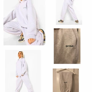  mjukis set  - Grå overzied mjukisdress  Storlek : 36  Lite mörkare grå en vad som är på ” modell bilden ” , se bild.  Fint skick !   Skicka ett meddelande ifall du undrar nått!