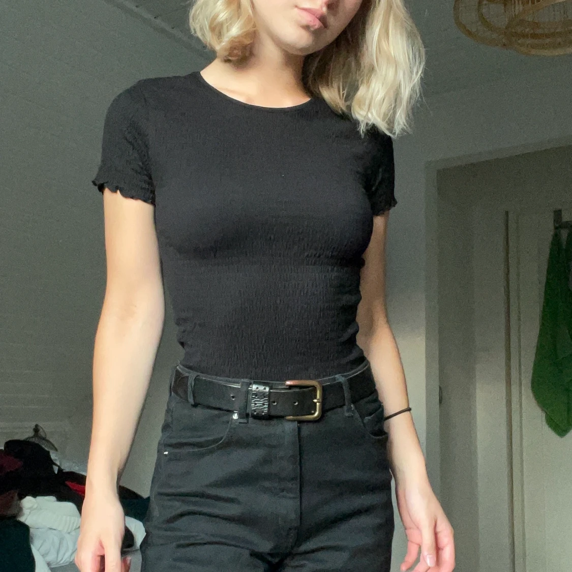 Svart top från asos i xs