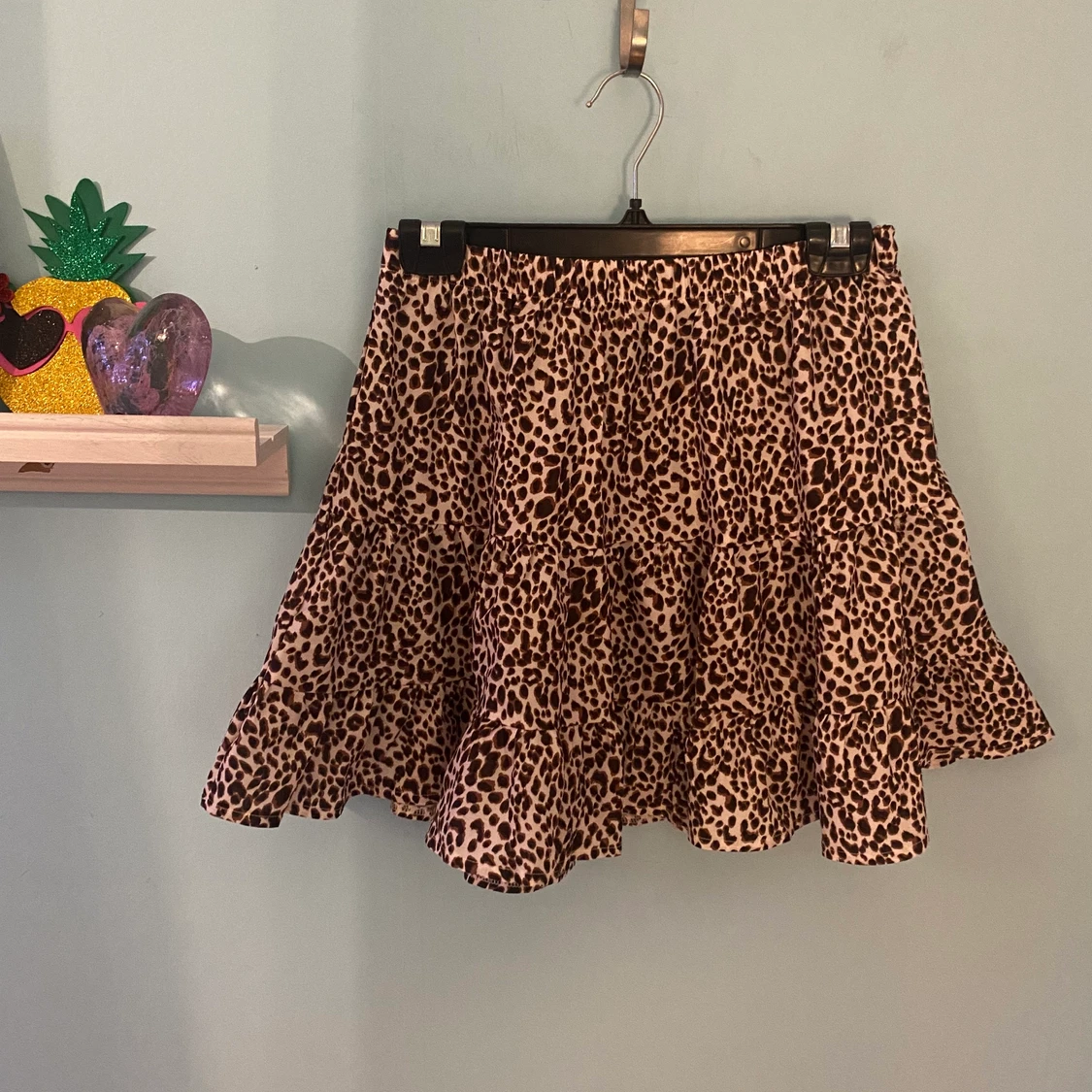 Leopardmönstrad kjol