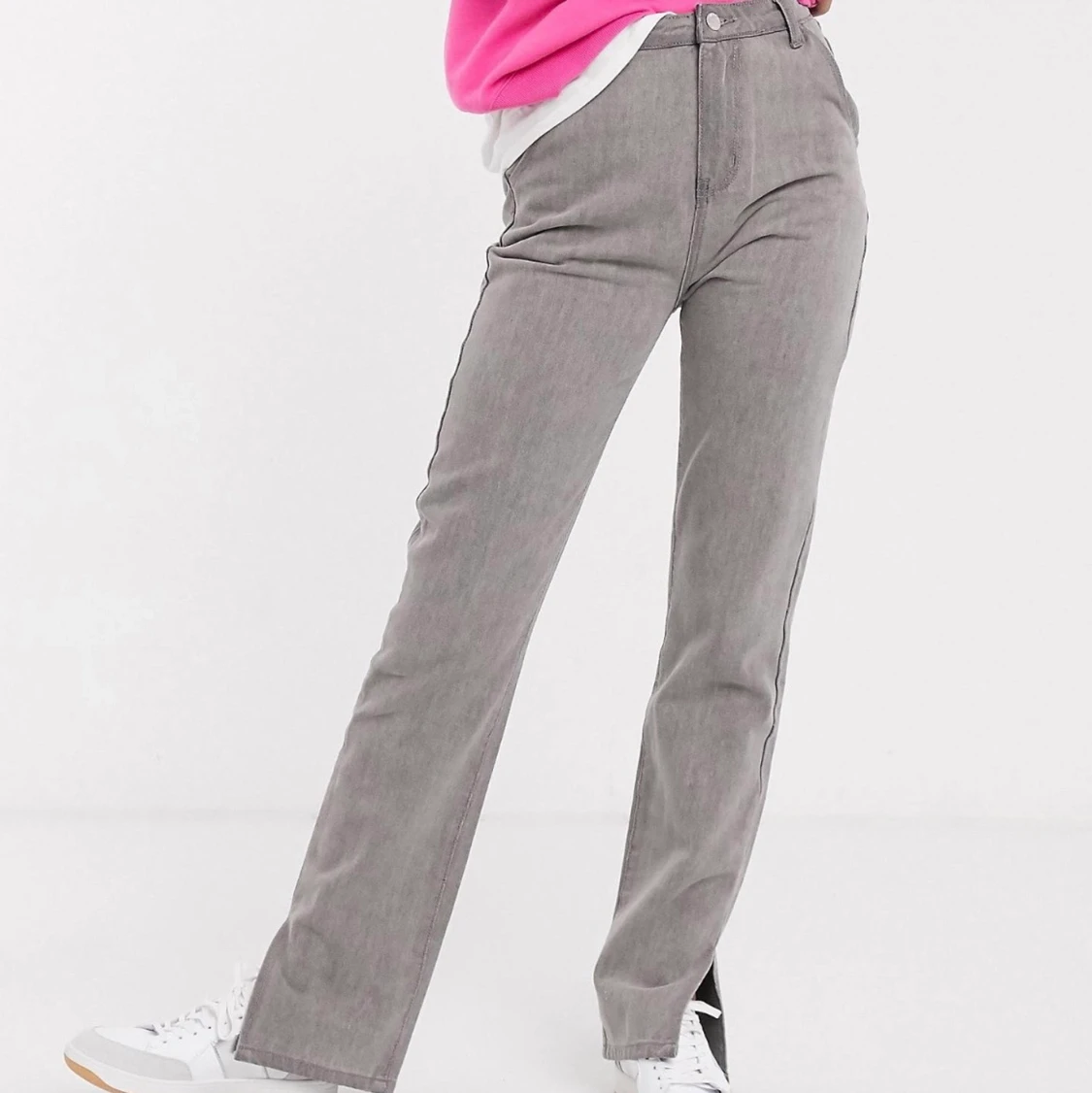 Gråa jeans stl 34  - 90