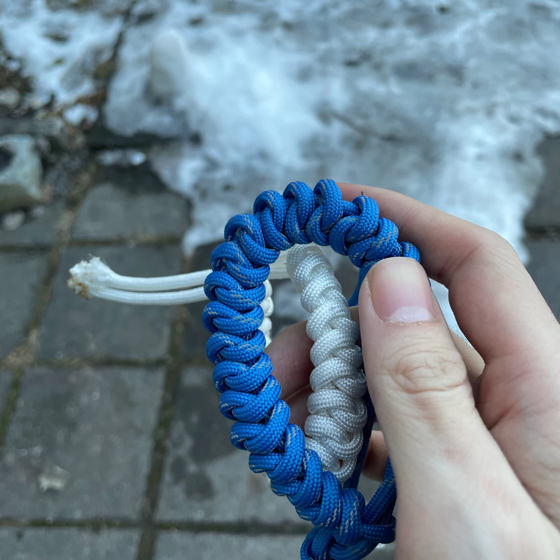 Paracord bracelet ( blue) - 91
