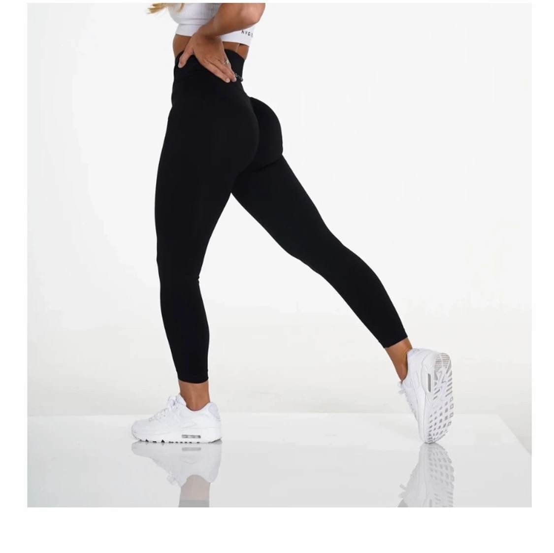 Nvgtn Svart seamless solid leggins