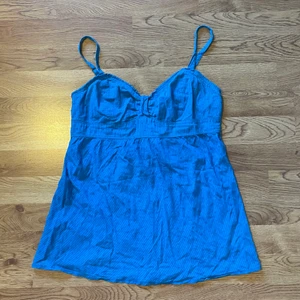 Blått linne - Fint blått linne 💘 frakt tillkommer 