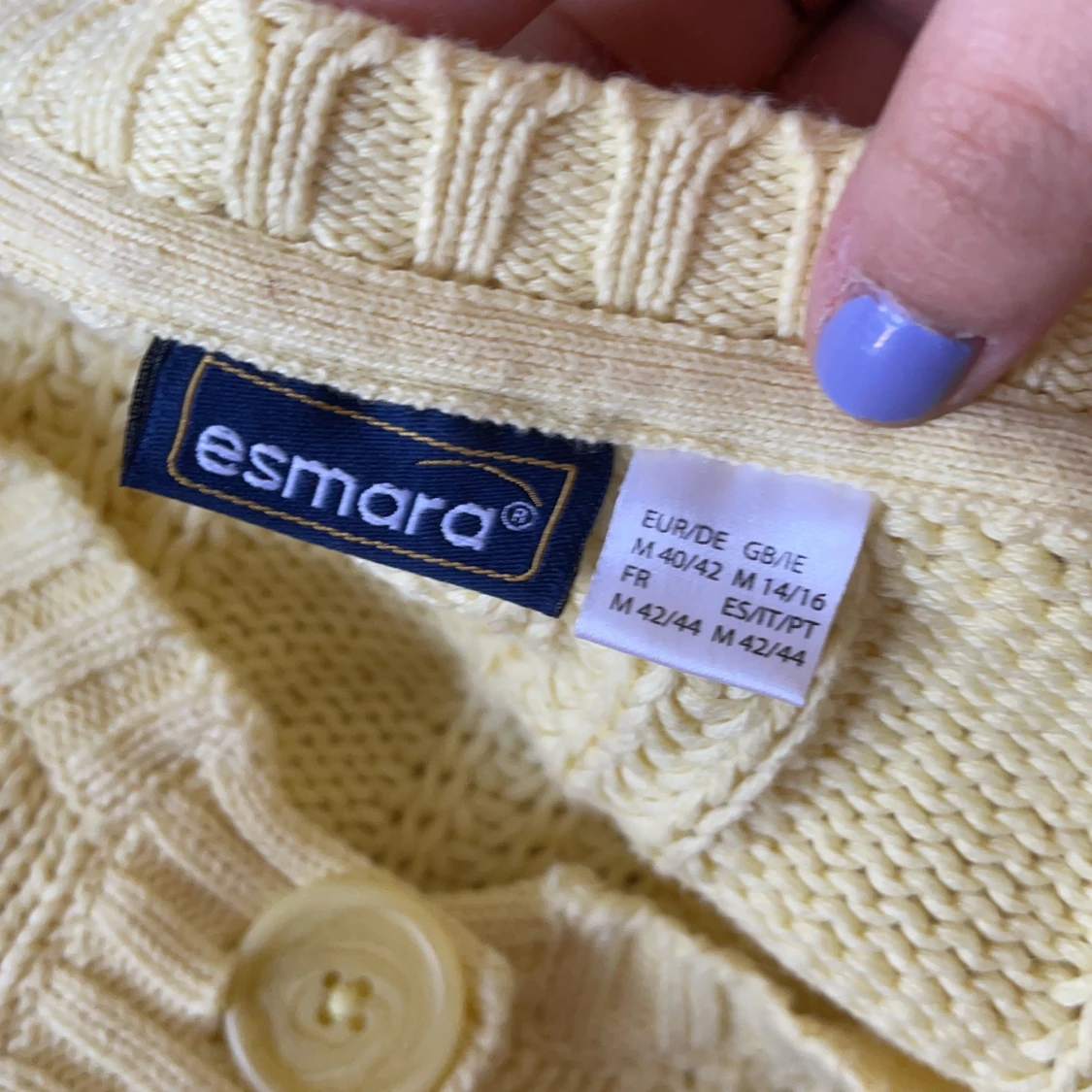 gul stickad topp - 91