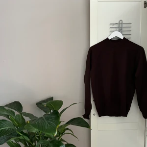 Brun polotröja - Perfekta höst- och vintertröjan! En brun polo som passar till allt. Färgen syns bäst på andra bilden!! Lite oklar storlek men den sitter som en mindre M. Köparen står för frakt alternativt kan jag mötas i Lund. 