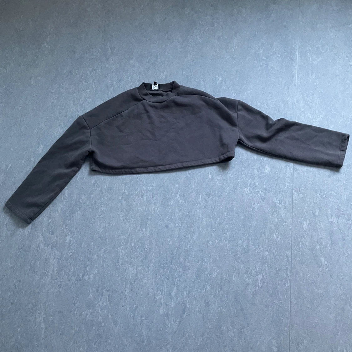 LXA cropped sweatshirt 01 dark gray - 91