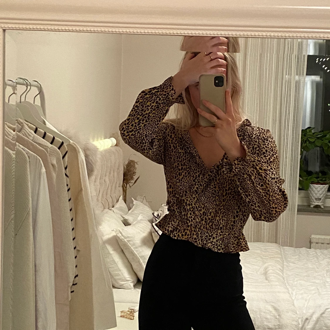 Snygg leopard tröja - 90