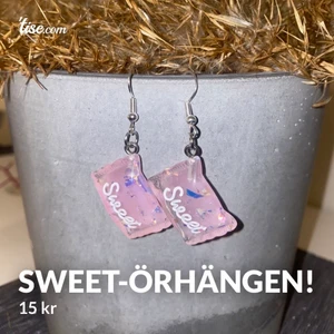Sweet-örhängen! - Sweet-örhängen gjorda utav mig Ellen!                                   15 kr + 13 kr frakt!                                                                 (KÖP 4 PAR= FRAKTFRITT!) ❤️