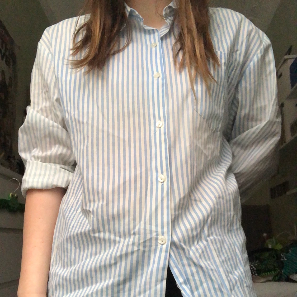 Somrig randig skjorta 