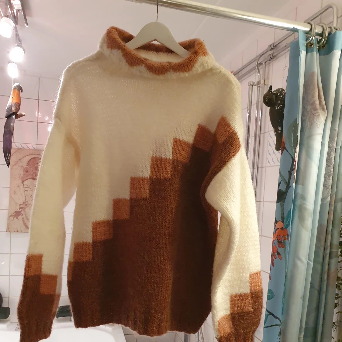 Stickad söt unik tröja  - 90