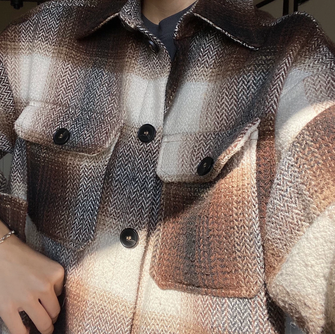 Oversized flanelljacka - 91