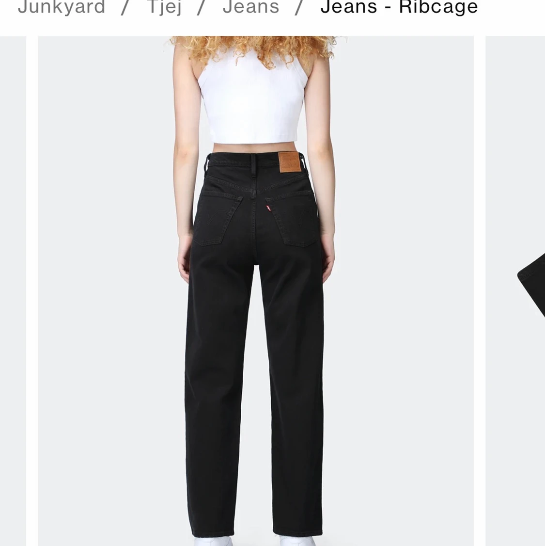 Svarta Levis ribcage jeans  - 91