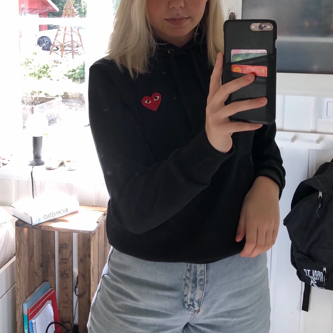 Äkta cdg hoodie  - 90