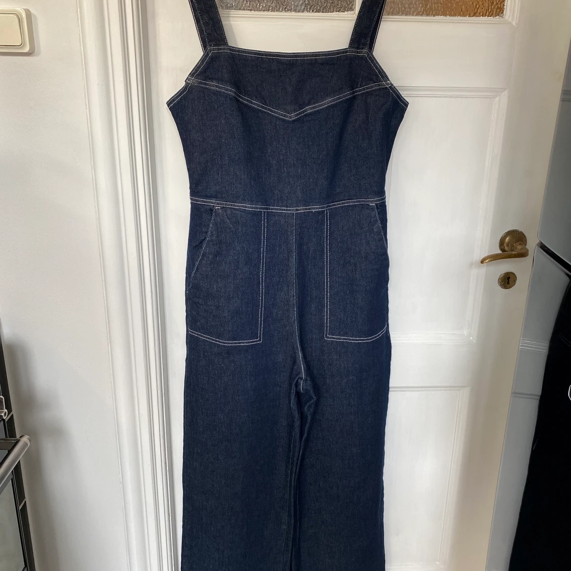 Byxdress i denim från weekday