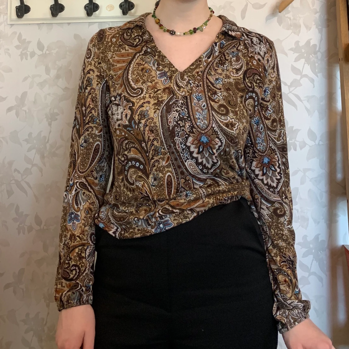 Paisley-mönstrad topp - 90