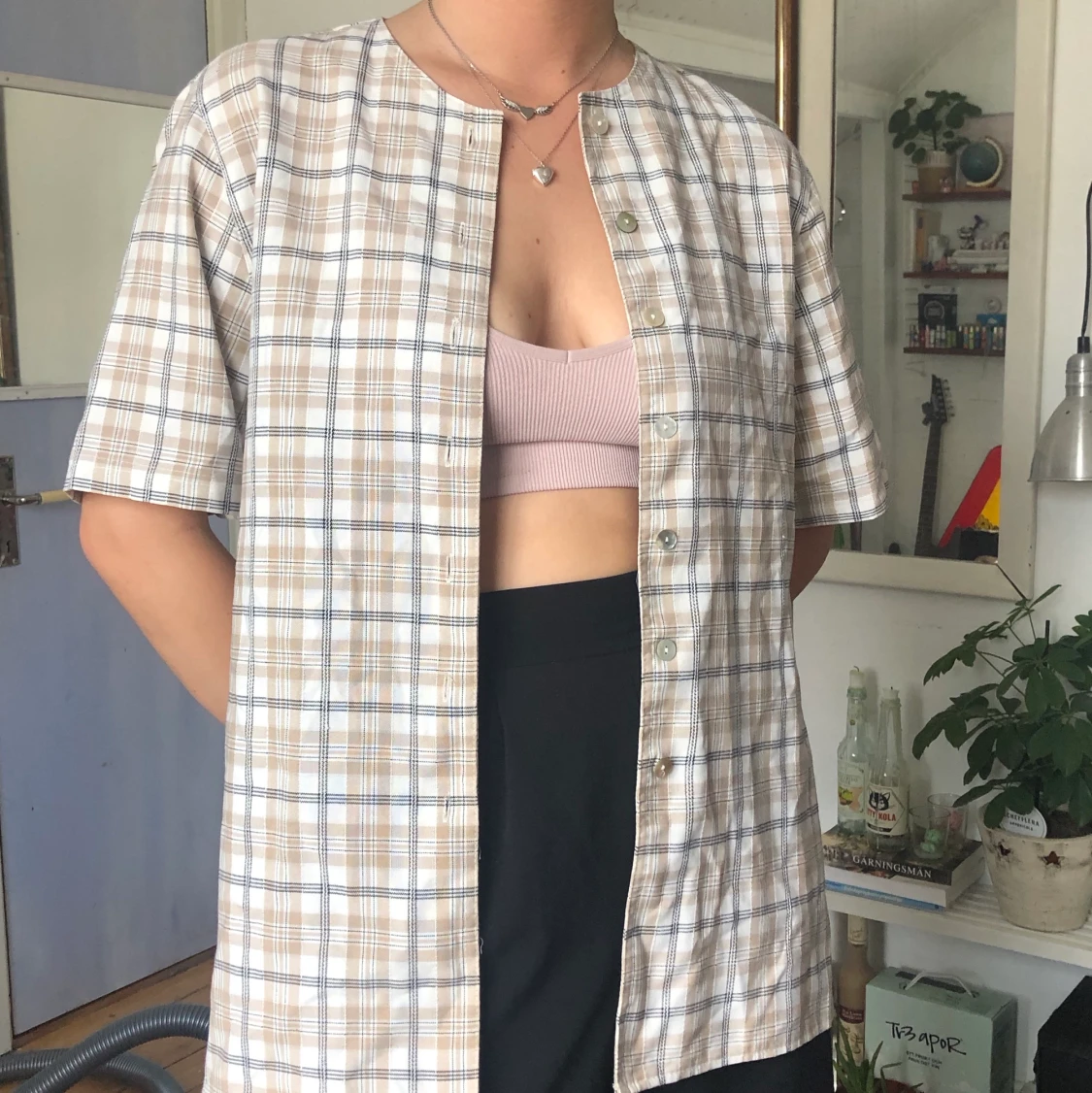 superfin kortärmad skjorta