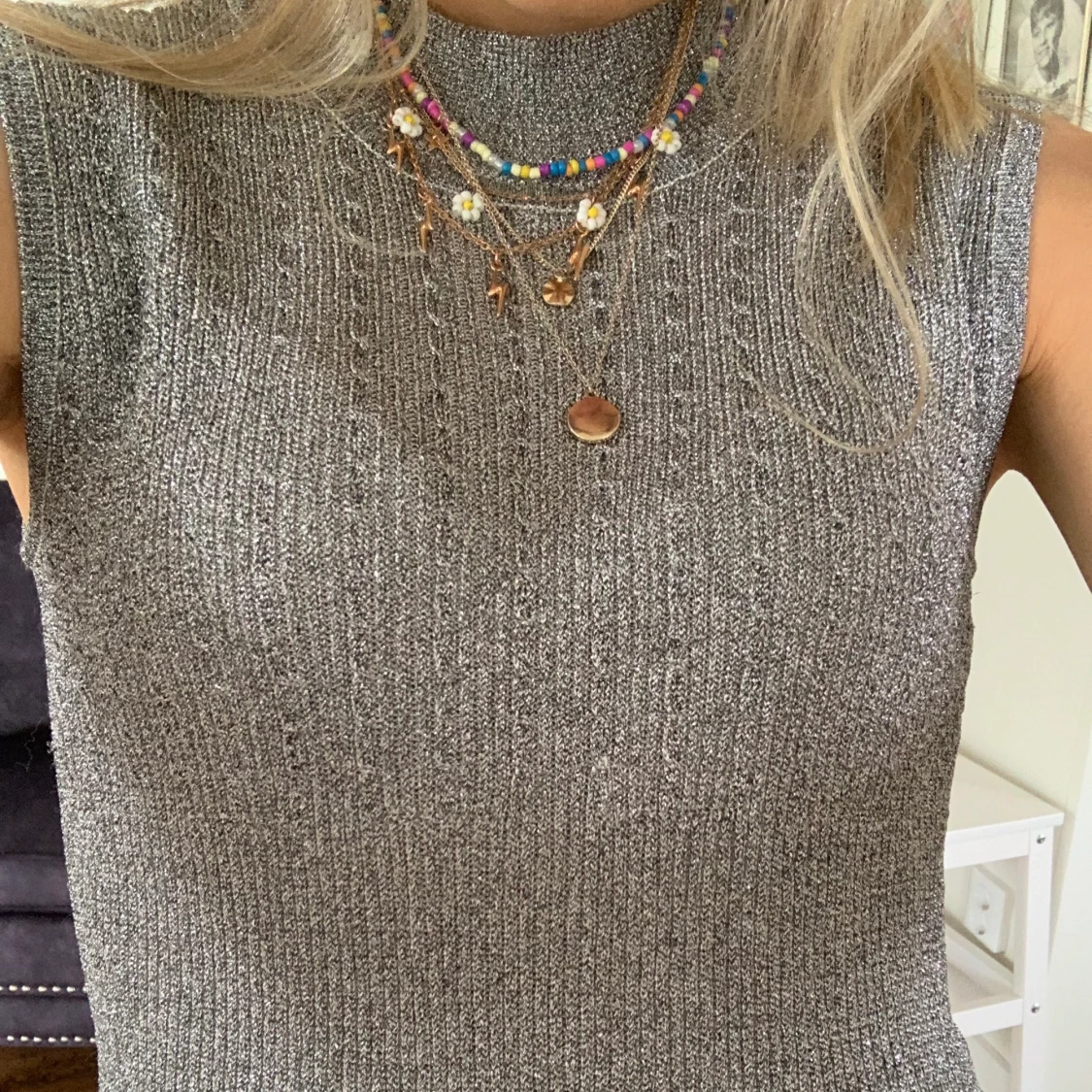 SÅÅ FIN GLITTRIG TOPP🖤🖤 - 90